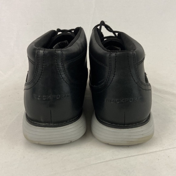 Rockport Tru Tech Leather Black Chukka Boots Size 11.5 - Picture 4 of 7
